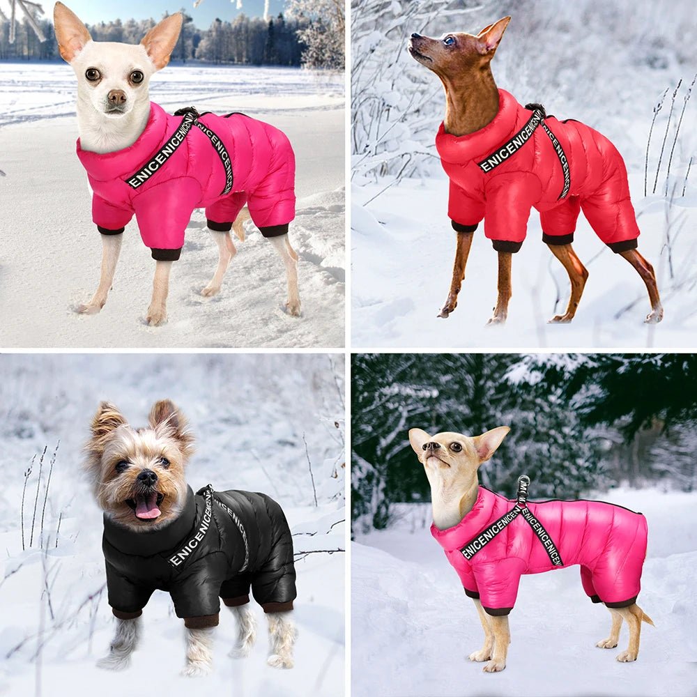 Winter Dog Clothes Super Warm Coat With Harness Waterproof Puppy Clothing - PetLiveliest - PetLiveliest - Dog Clothes - Hoodies - Warm