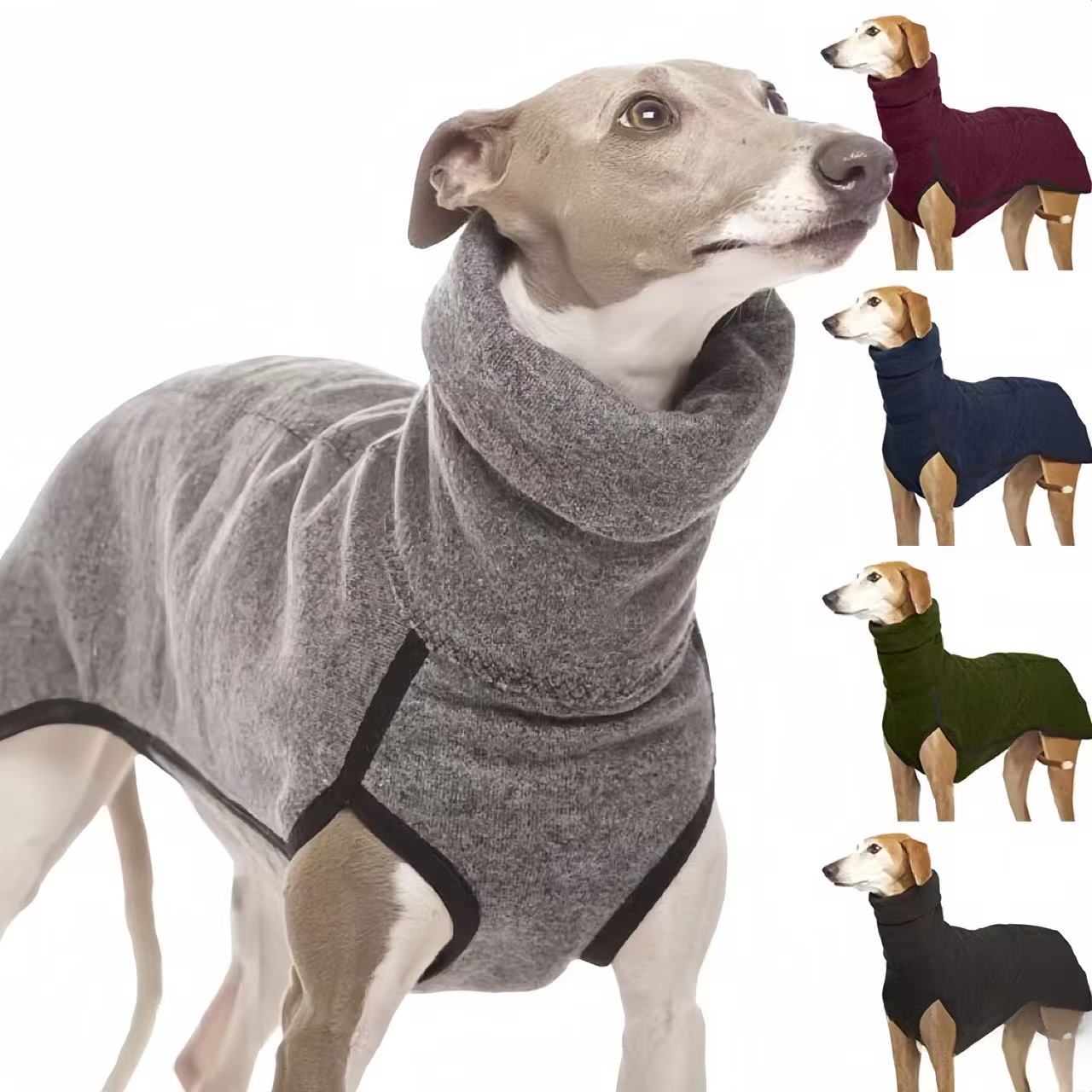 Winter High Collar Jumper Sweater for Medium and Big Dogs | Warm Knitwear for Large Dogs - PetLiveliest - PetLiveliest - Dog - High Collar - Polyester