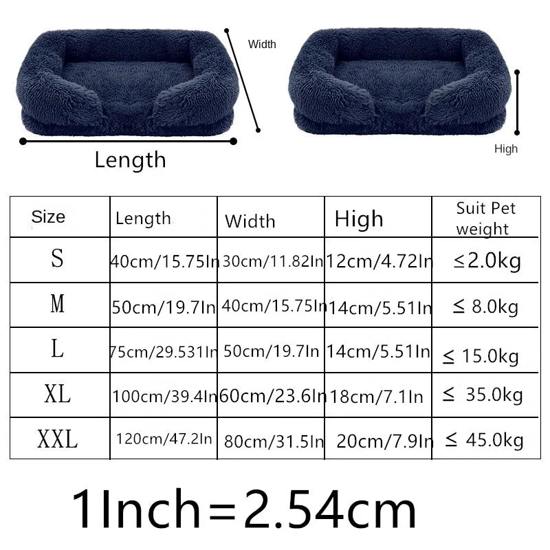 Winter Plush Dog Bed - Thick &amp; Cozy - PetLiveliest - PetLiveliest - 冬季 - 可拆洗 - 大型