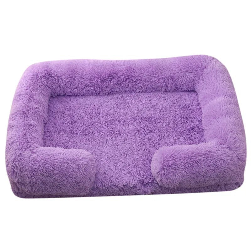 Winter Plush Dog Bed - Thick &amp; Cozy - PetLiveliest - PetLiveliest - 冬季 - 可拆洗 - 大型