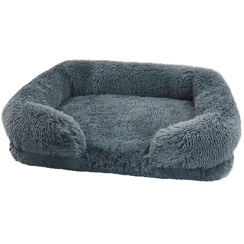 Winter Plush Dog Bed - Thick &amp; Cozy - PetLiveliest - PetLiveliest - 冬季 - 可拆洗 - 大型