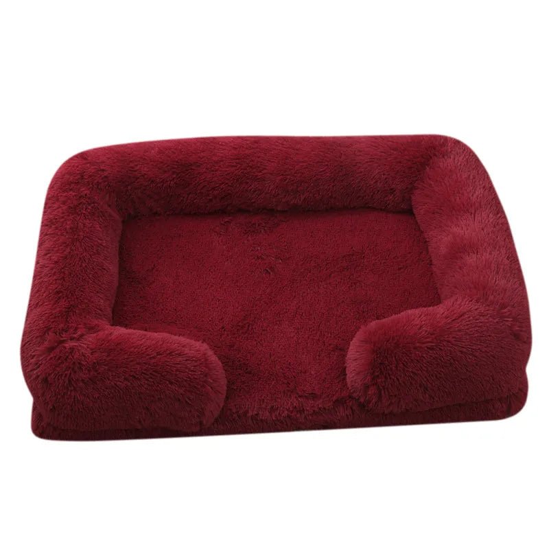 Winter Plush Dog Bed - Thick &amp; Cozy - PetLiveliest - PetLiveliest - 冬季 - 可拆洗 - 大型