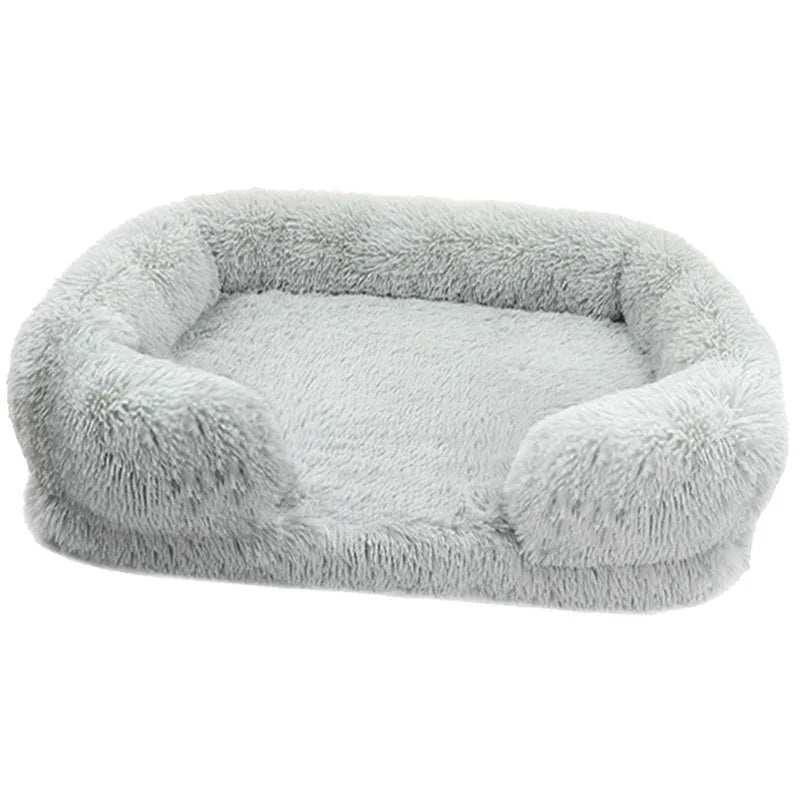 Winter Plush Dog Bed - Thick &amp; Cozy - PetLiveliest - PetLiveliest - 冬季 - 可拆洗 - 大型