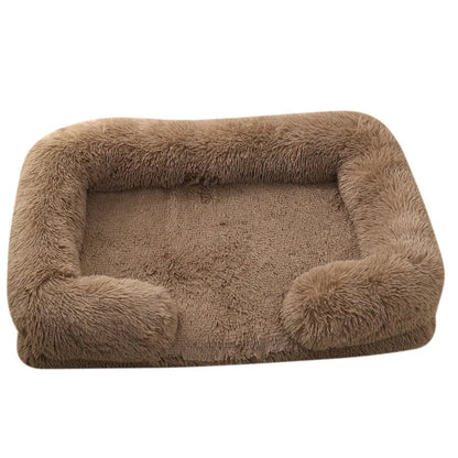 Winter Plush Dog Bed - Thick &amp; Cozy - PetLiveliest - PetLiveliest - 冬季 - 可拆洗 - 大型