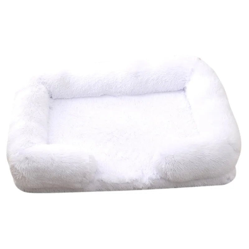 Winter Plush Dog Bed - Thick &amp; Cozy - PetLiveliest - PetLiveliest - 冬季 - 可拆洗 - 大型