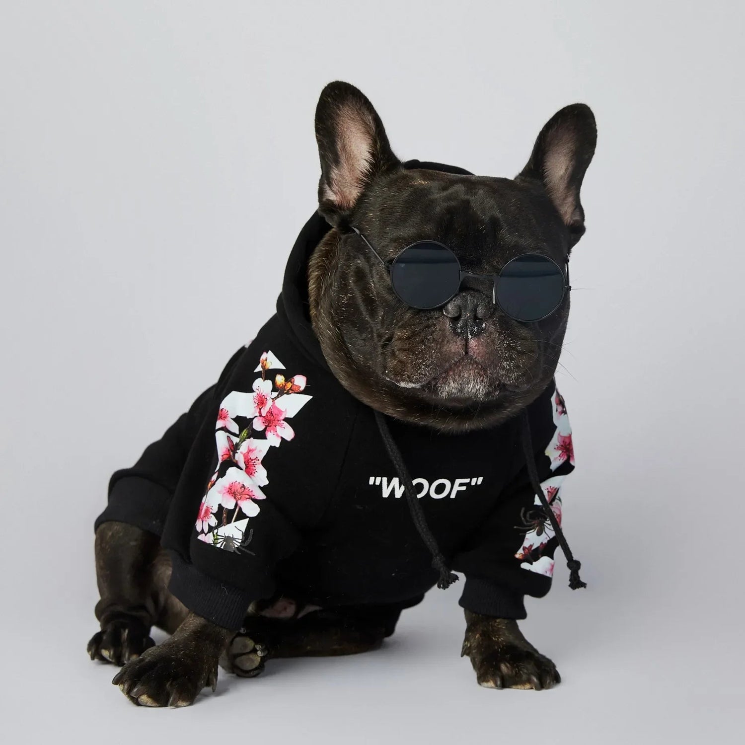 Winter Sakura Dog Jacket - Fashion Pet Hoodies - PetLiveliest - PetLiveliest - 中号 - 冬季 - 大号