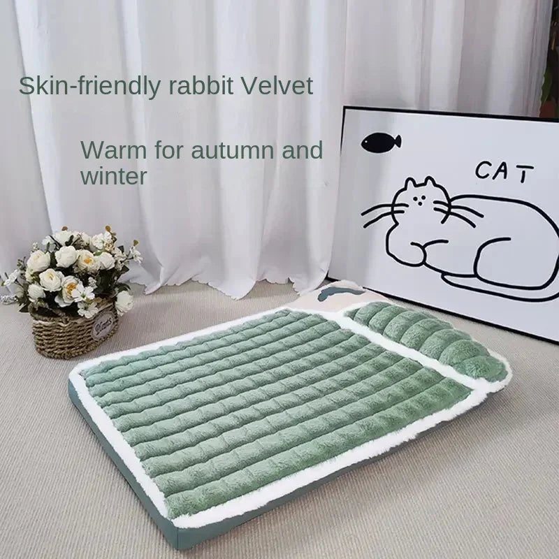 Winter Super Warm Pet Bed Mat Bolster Beds 中型犬 冬季 可拆洗 小型犬 暖和 PetLiveliest