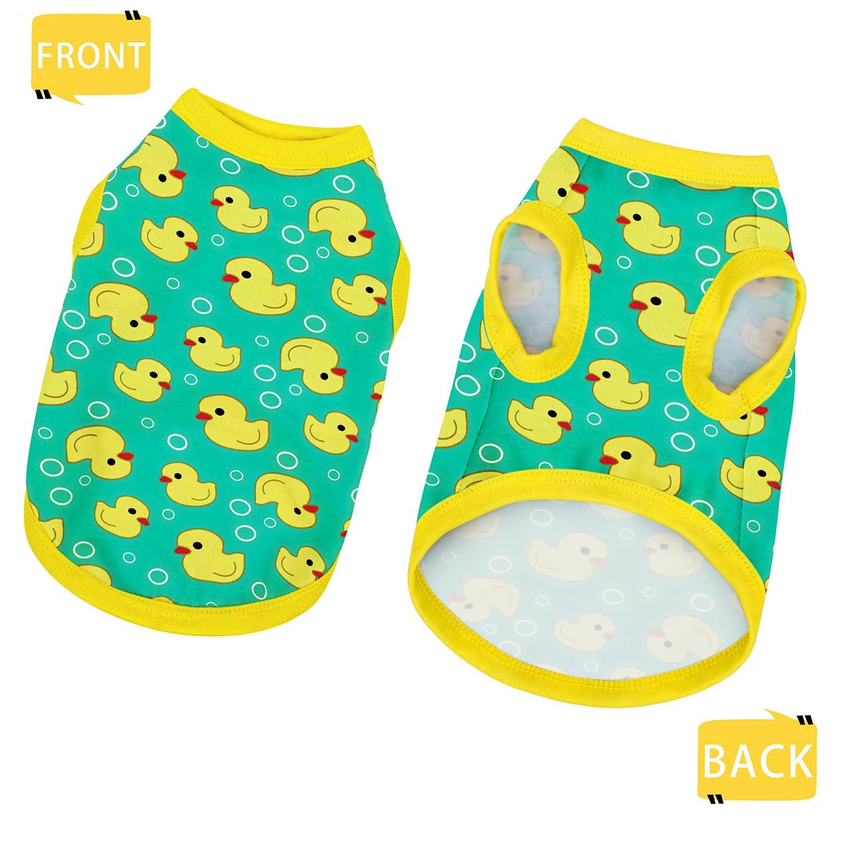 Yellow Duck Dog Tank - Breathable &amp; Moisture - Wicking for All Dogs - PetLiveliest - PetLiveliest - 