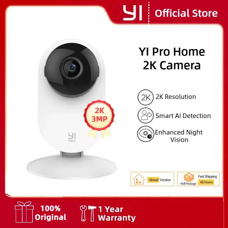 YI Pro Home 2K Wifi Surveillance Camera - PetLiveliest - PetLiveliest